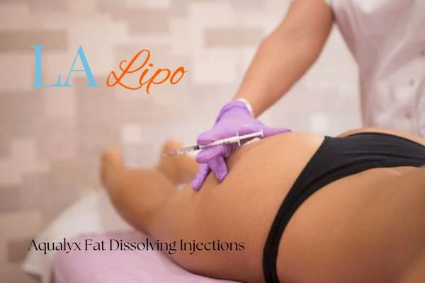 Woman having fat dissolving injections Dunchurch on thighs