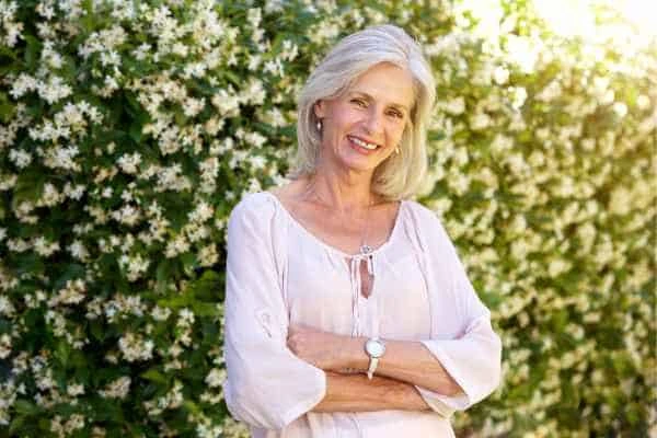 Older woman happy with urinary incontinence treatment Dunchurch