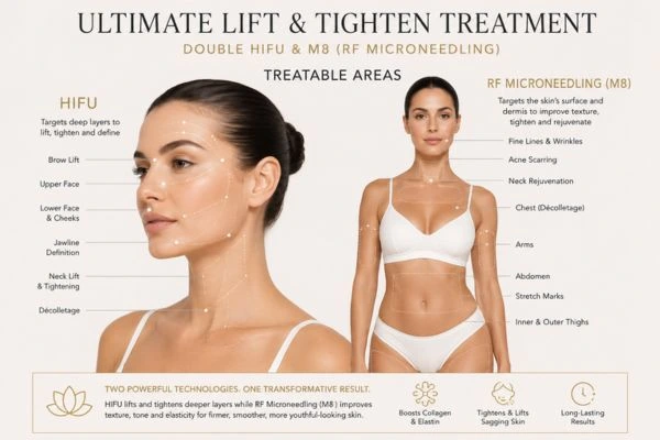 Areas of the body that can be treated - ultimate skin tighten treatment Dunchurch