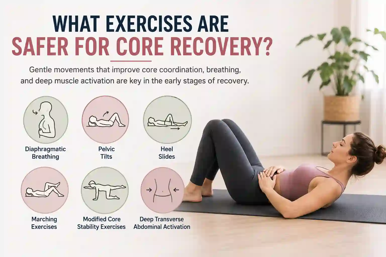 Which exercises may help diastasis recti Dunchurch?